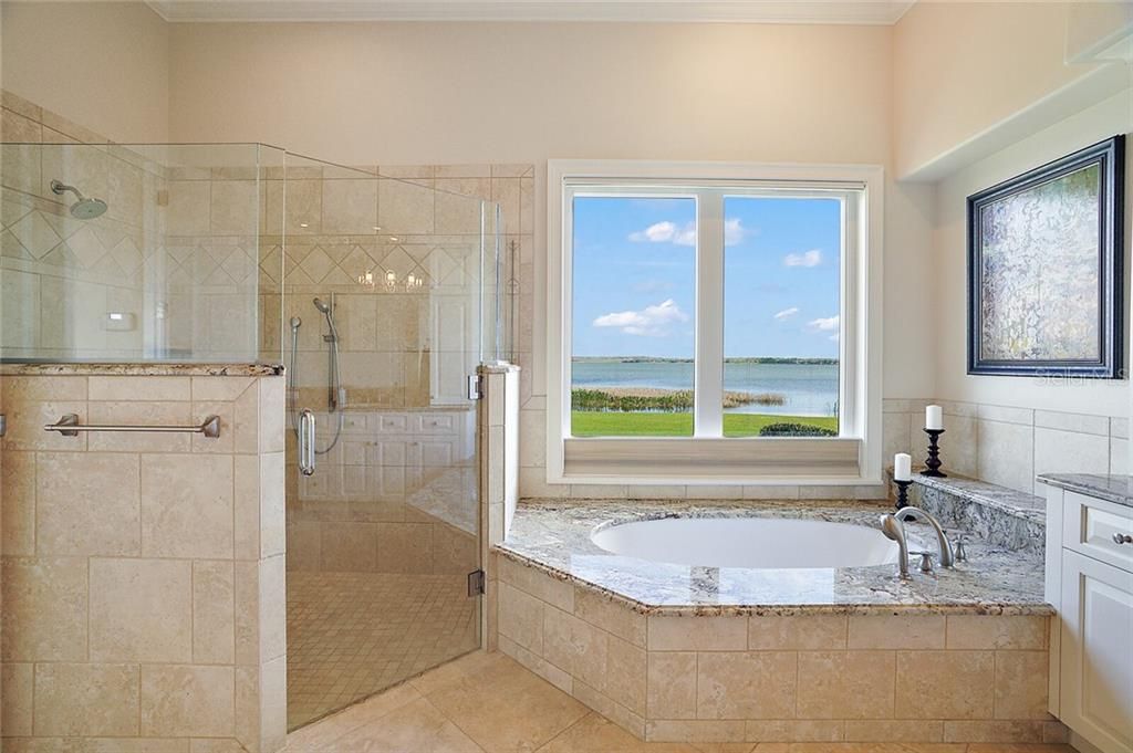 Radiant heat soaking tub, barrier free entry into oversized shower ~