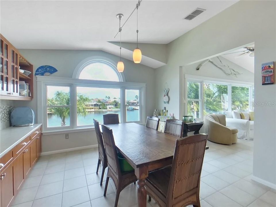 Family Dining Area with View of Cove