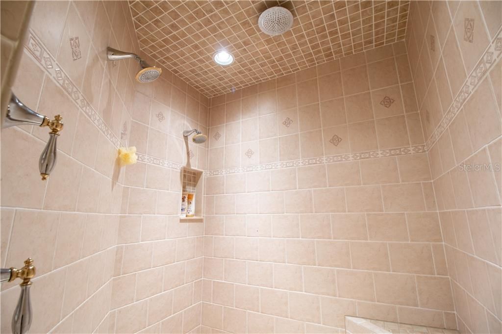 Master Shower with Dual Heads and Rain shower