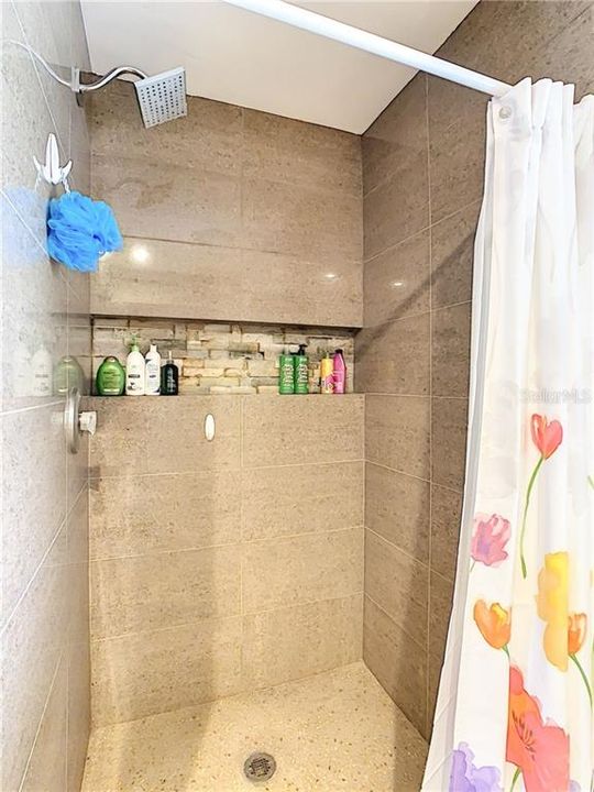 And a roomy walk-in Shower!