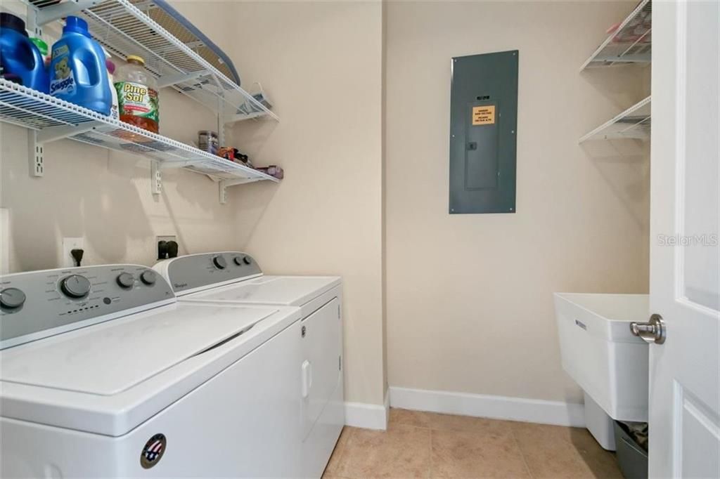 Laundry room with utility sink on 3rd floor