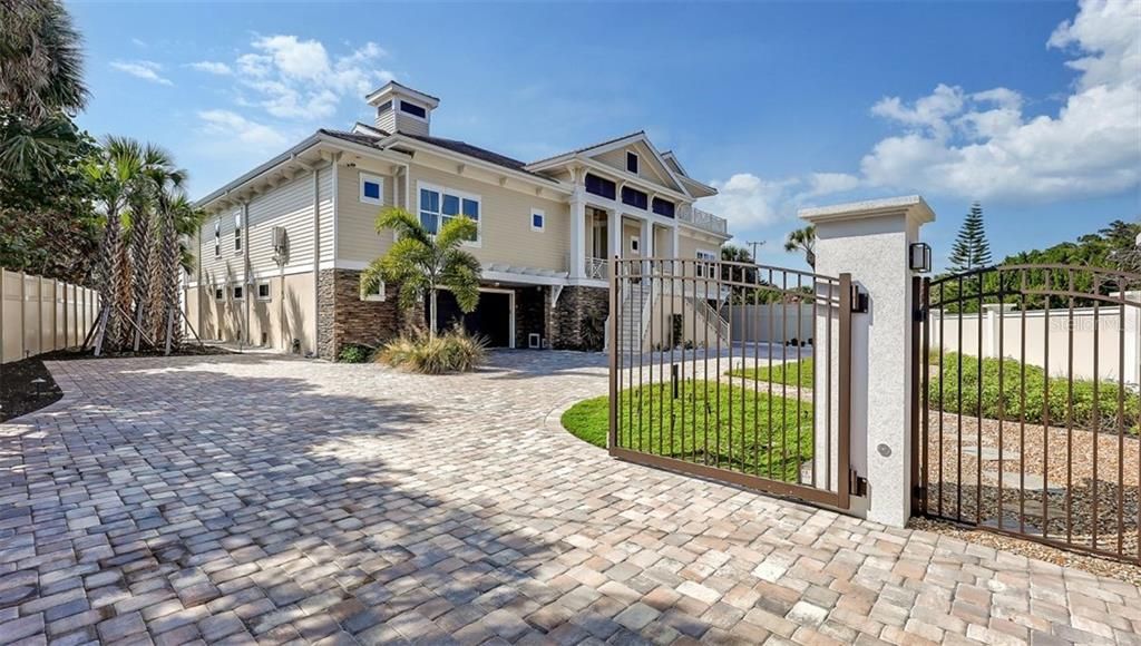 Front Gated Entry and Elevation