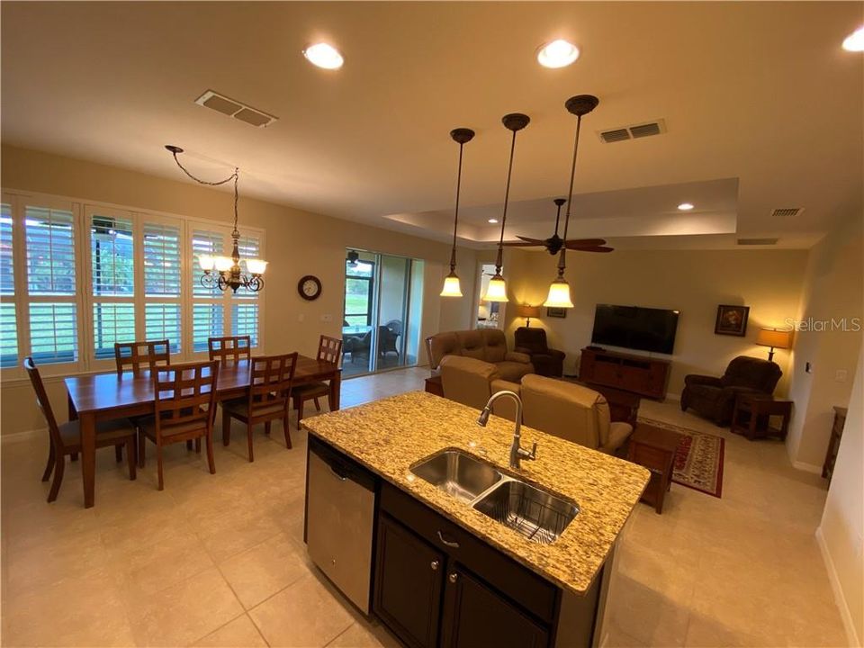 Kitchen, Dining Room & Great Room