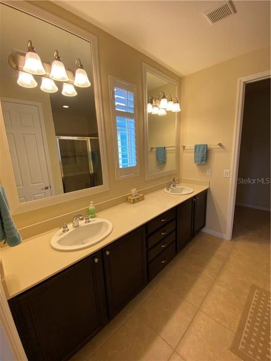 Master Bathroom with Dual Sinks