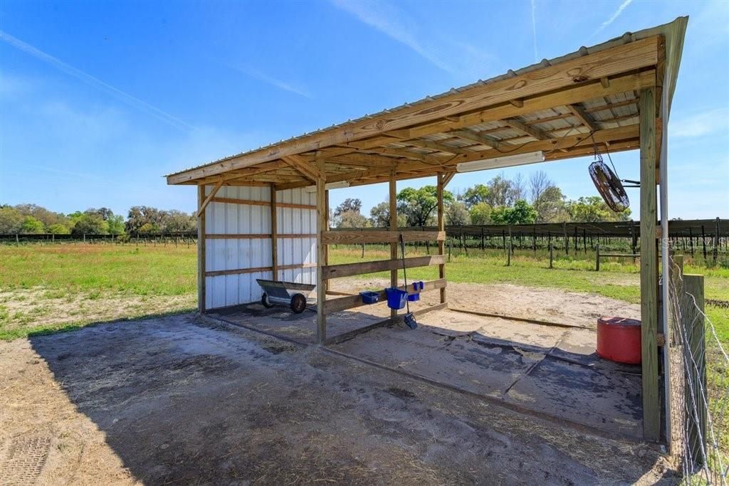 2 Stall Horse pole barn with running water and electric