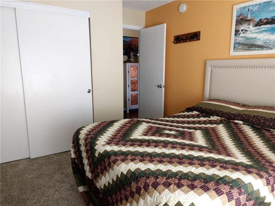 Large double closet provides great storage.  Smoke detectors installed in both bedrooms.