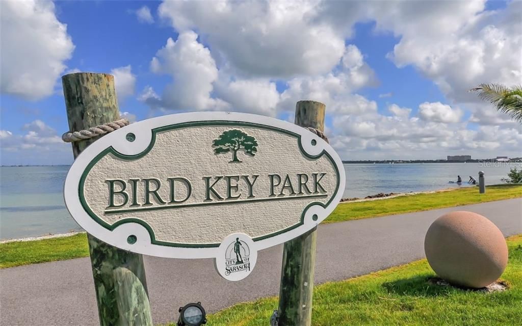 Bird Key Park on Sarasota Bay