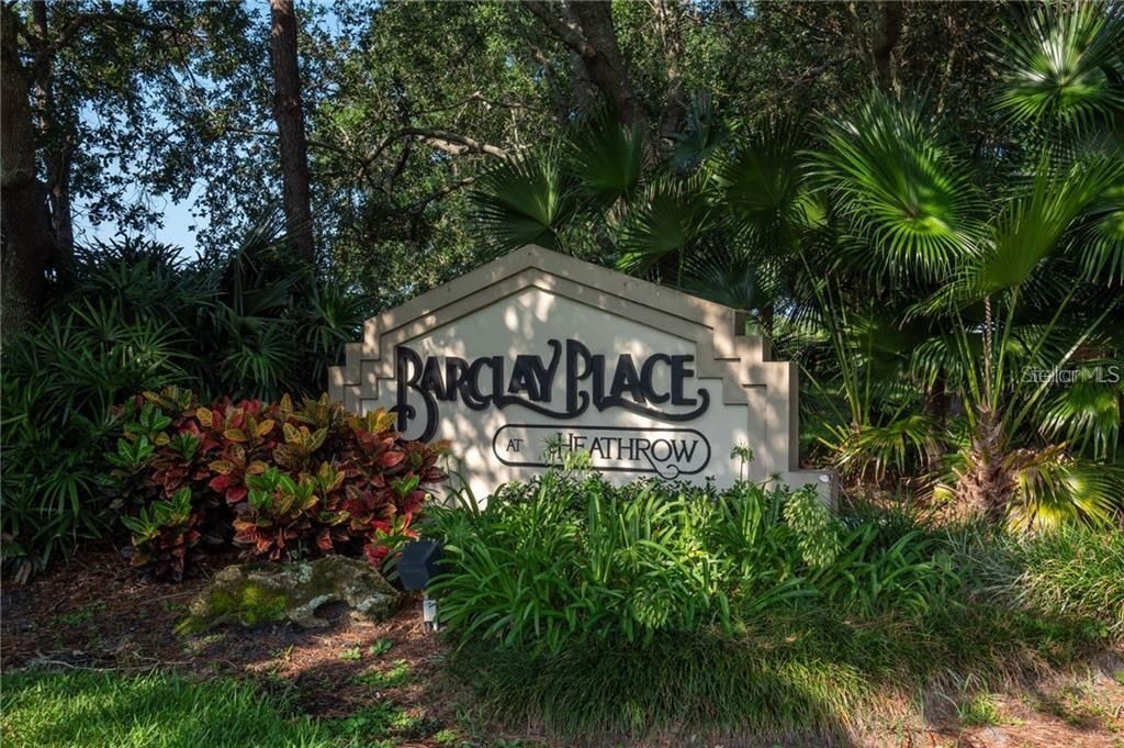 Barclay Place sign