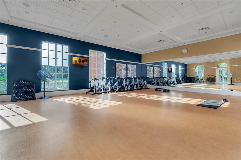 The Movement Studio is the perfect for organized exercise classes, dance and spinning