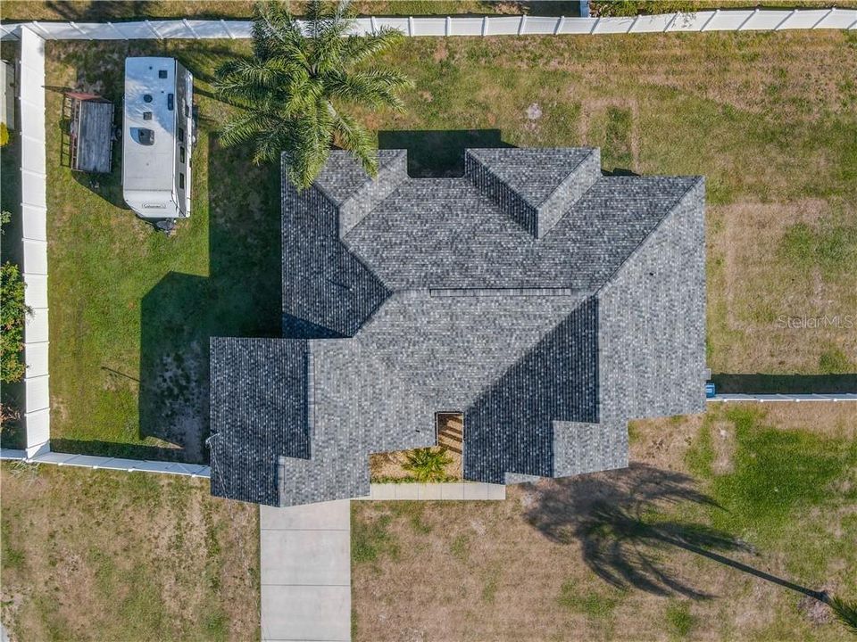 Roof aerial view.