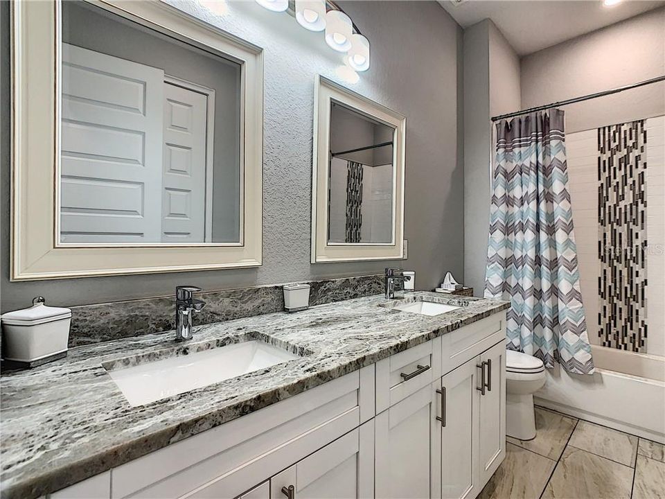 Guest Double Granite Vanity Bathroom
