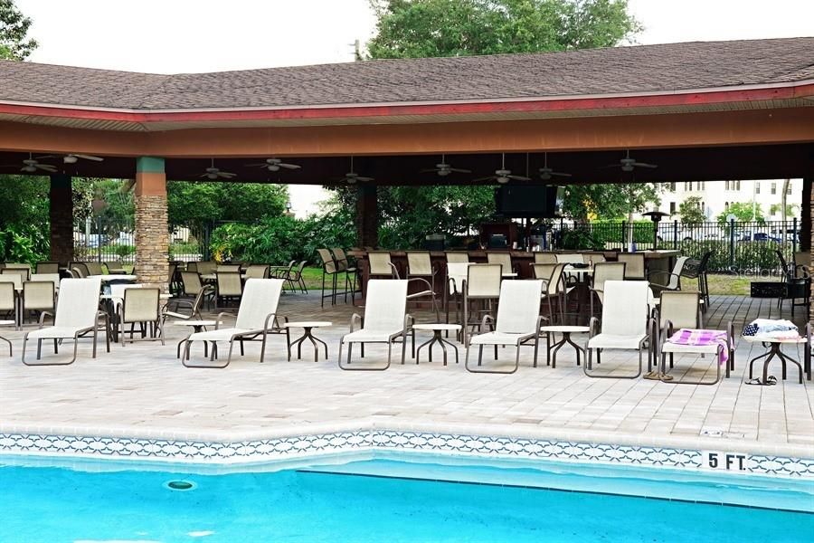 Temple Terrace Country Club Pool with Food Service/Bar