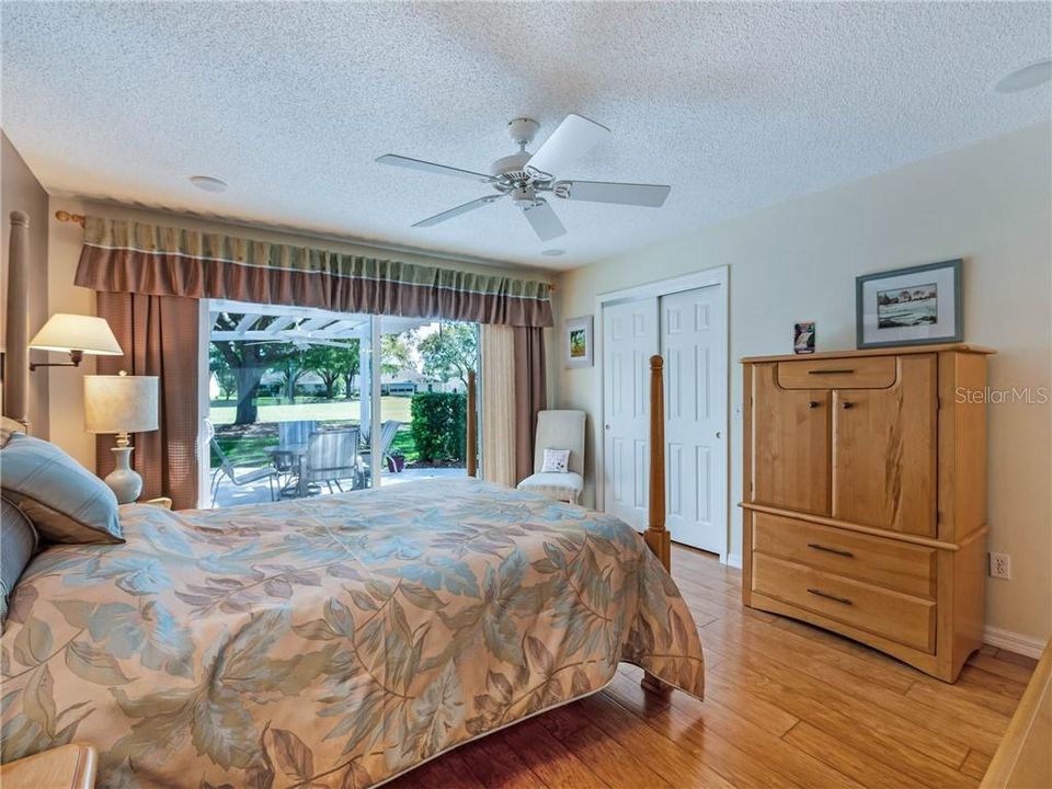 Master Bedroom with Great Golf Course View!