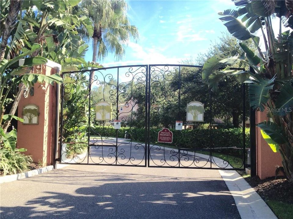 Elegant gated entry.