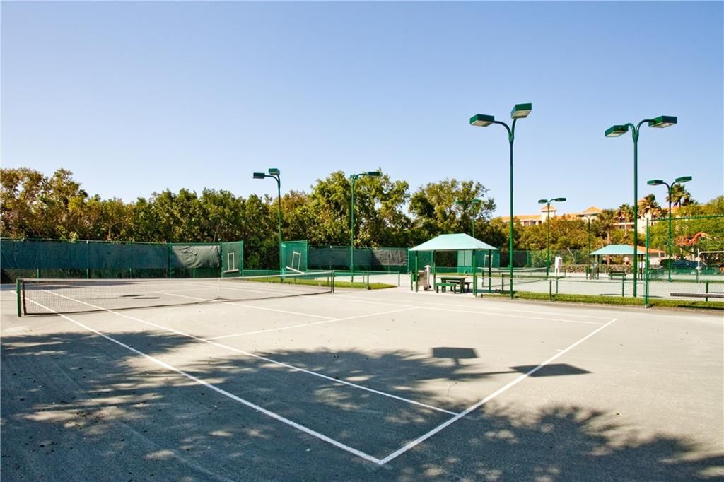 3 Har-tru Lighted Tennis Courts