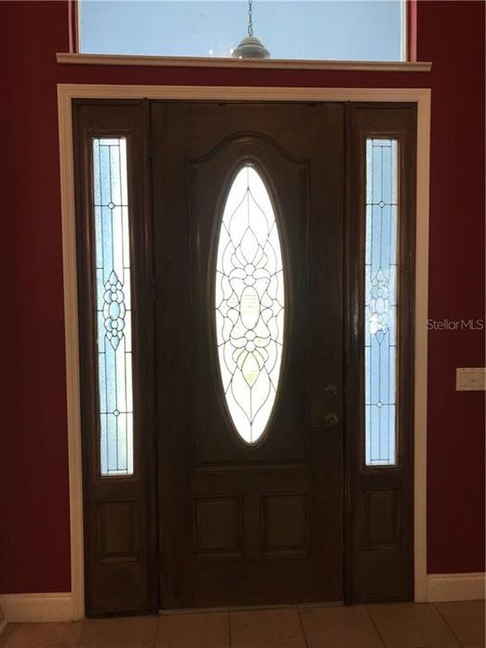 Leaded Glass Entry