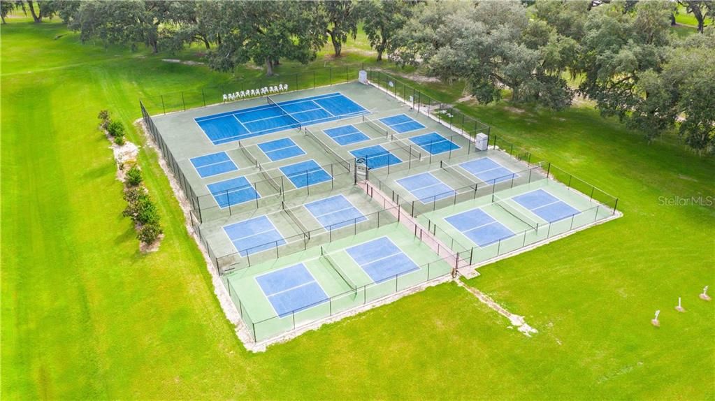Community tennis and pickleball courts.