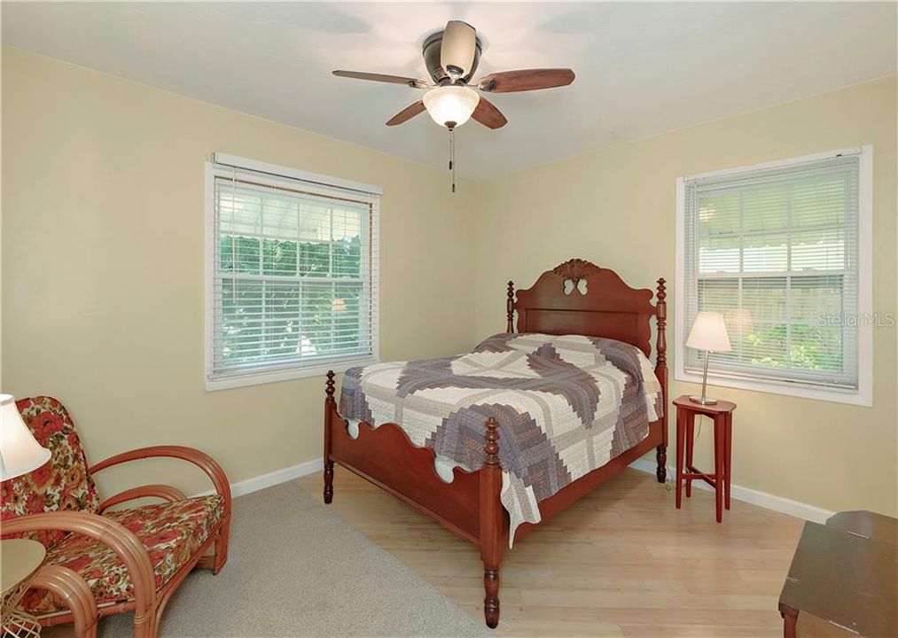 Front bedroom with beautiful views of your tropical landscaping.