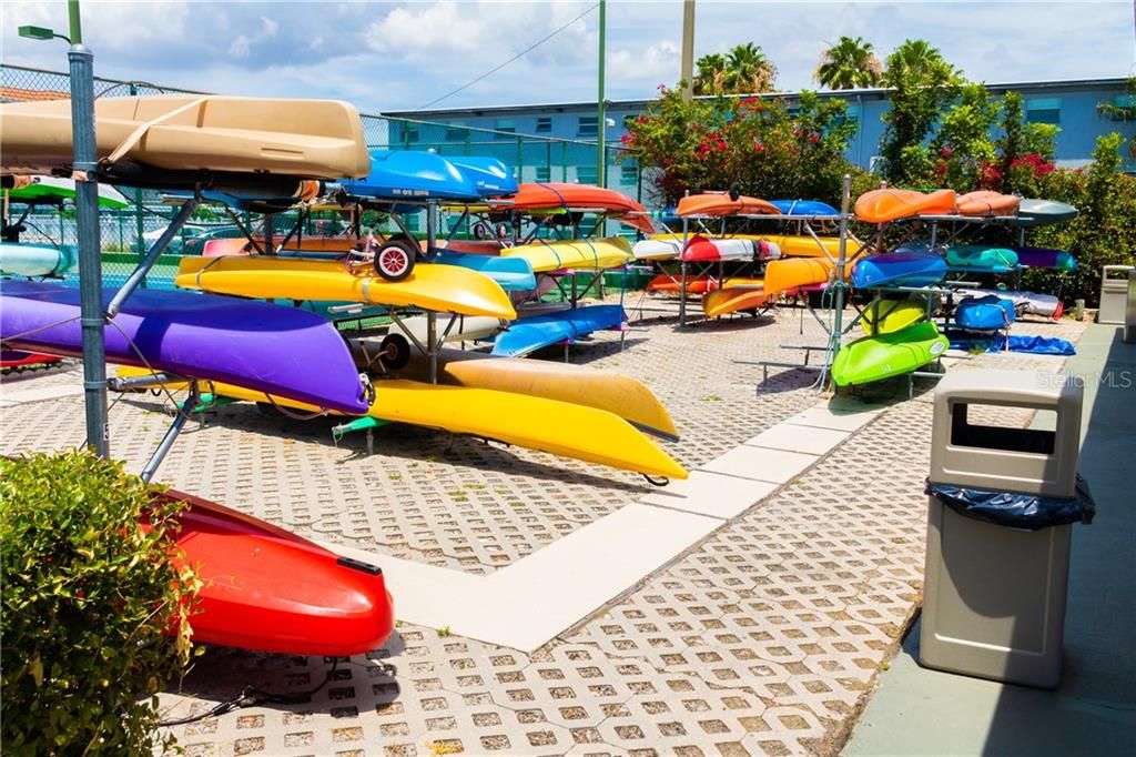 Town Shores Community Kayak Storage Area!