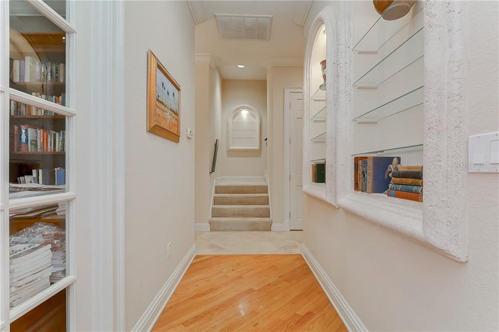 Hallway and Stairs Leading to Upstairs
