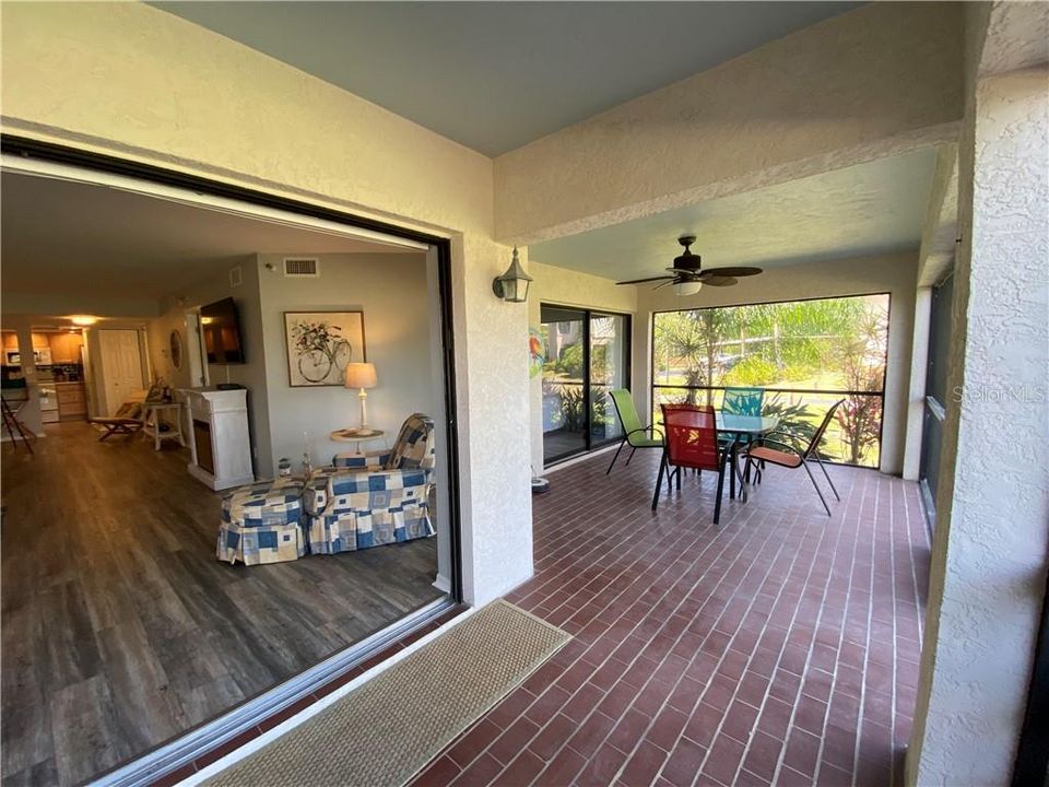 Lanai area with pocket doors to open up your entire living room to the lanai.