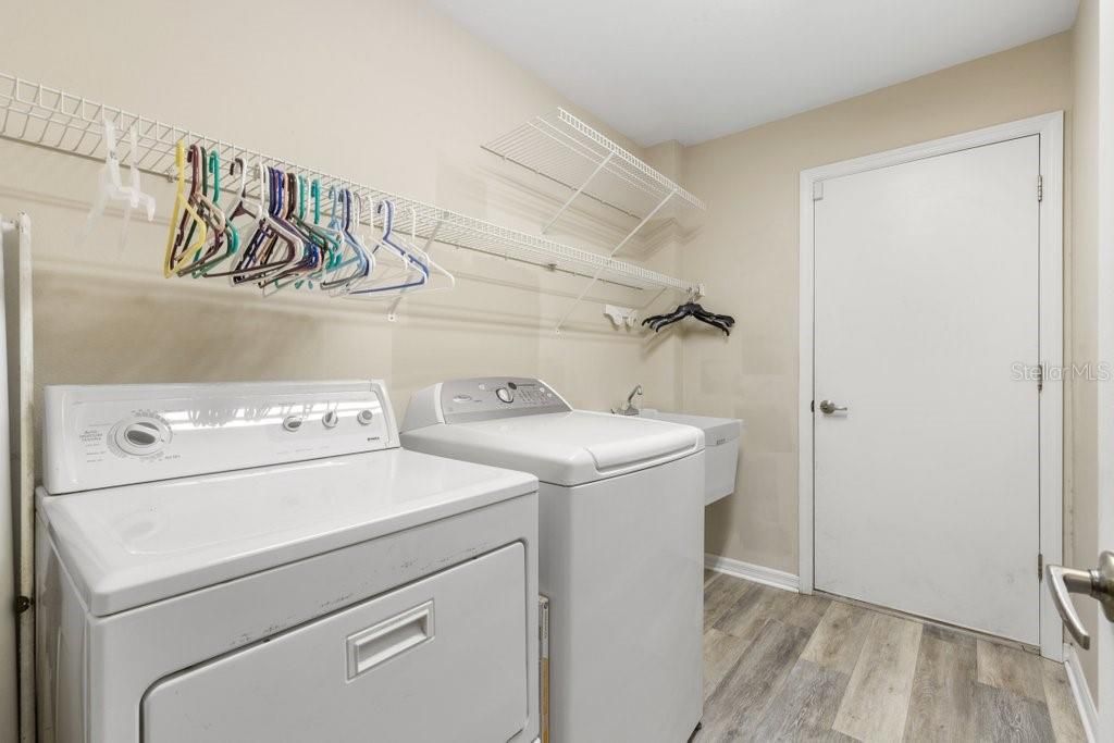 Laundry room on way out to 2 car garage as well!!!