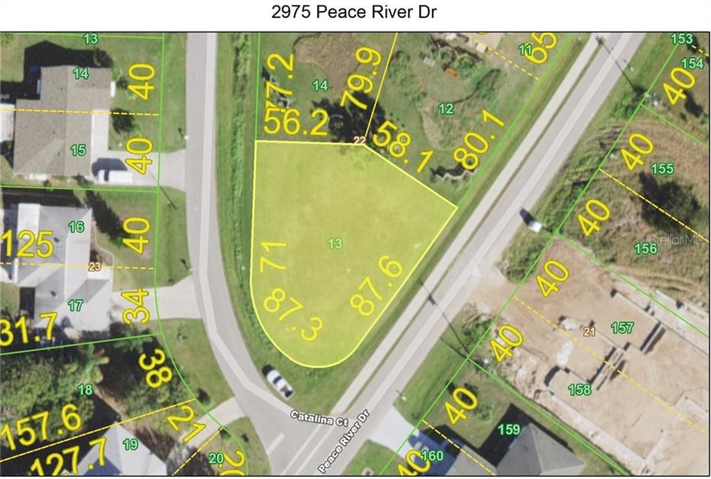 Approximate lot dimensions