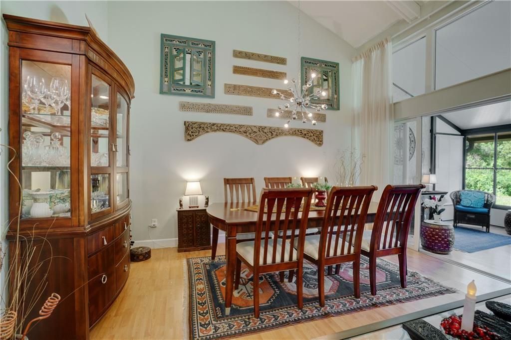 DINING ROOM WITH CONSERVATION VIEWS
