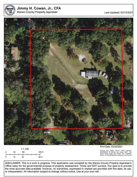 MCPA view of home on 5.37 acres