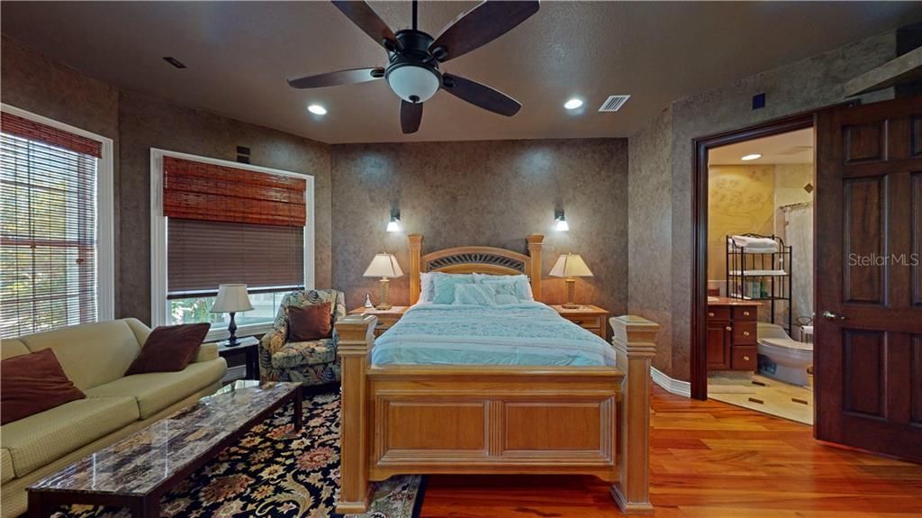 Very large first floor bedroom #2 is perfect for visiting guests. Includes ensuite bathroom and walk in closet.