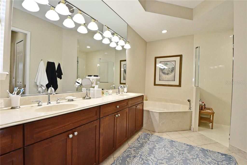 Master Bathroom with Dual Sinks