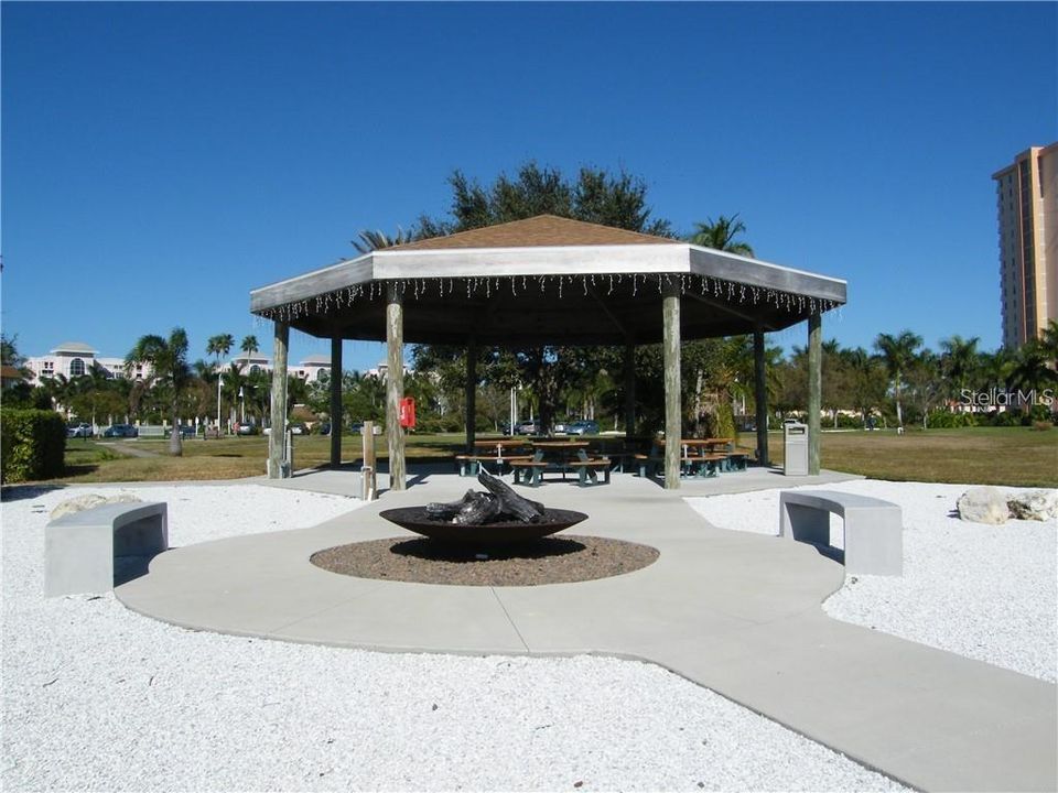 Beautiful Pavilion where you can gather with family and friends for First Friday events or anytime to watch the sunsets and enjoy a bonfire.