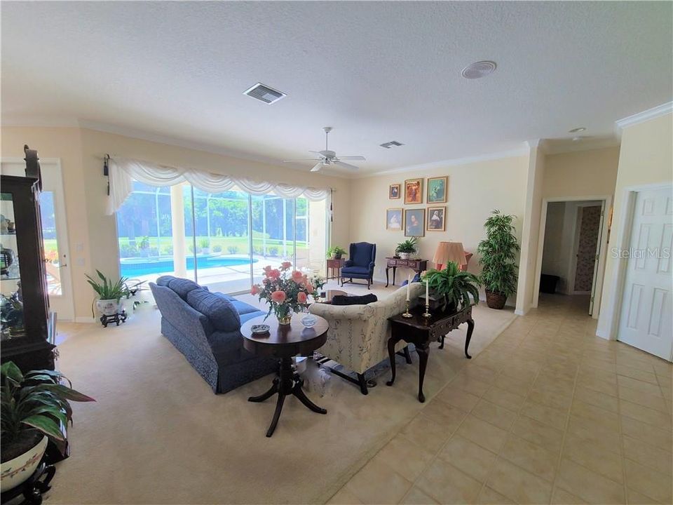 Living room. View from dining room.