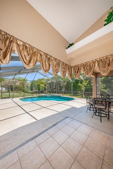 Family Room overlooking the Pool