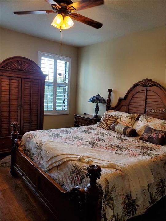 FIRST FLOOR MASTER SUITE HAS WOOD FLOORS.  SUITE HAS 2 CLOSETS, ONE IS WALK IN.  PLUS A LINEN CLOSET IN MASTER BATH.