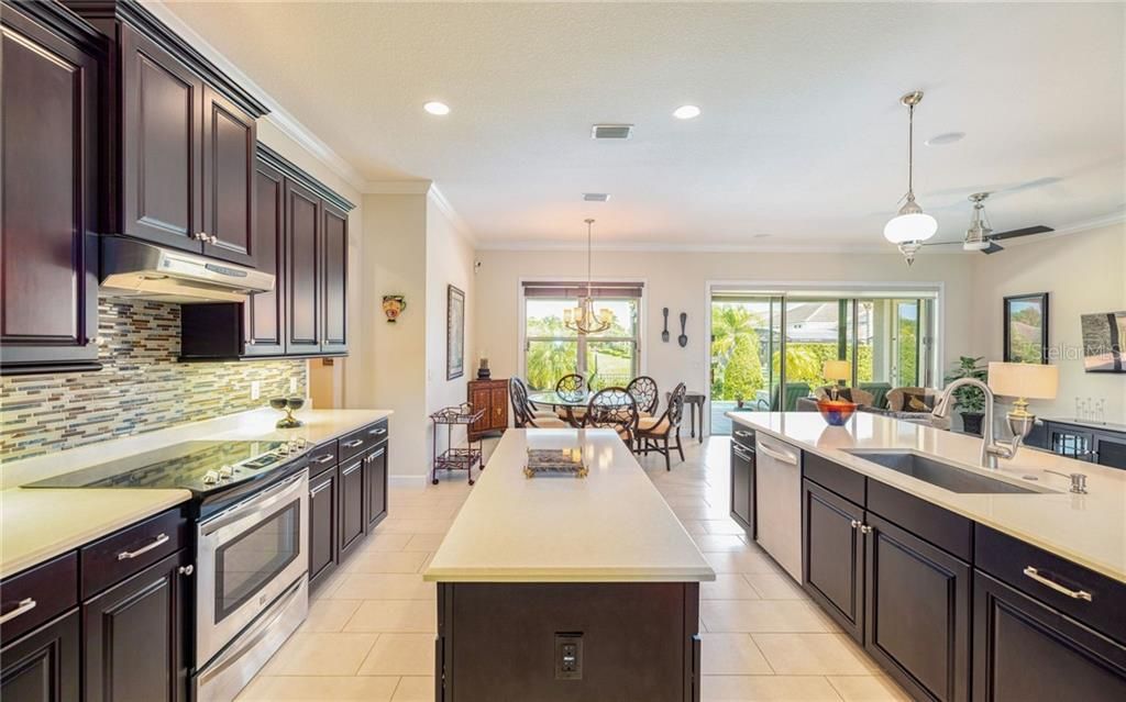 This beautiful and well planned kitchen is perfect for entertaining!