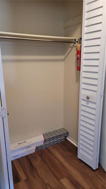 Extra hall closet storage space