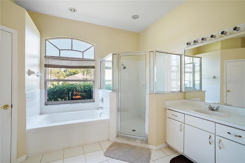 Walk-In Shower in the Master and one of the Vanities - no shortage of space here!