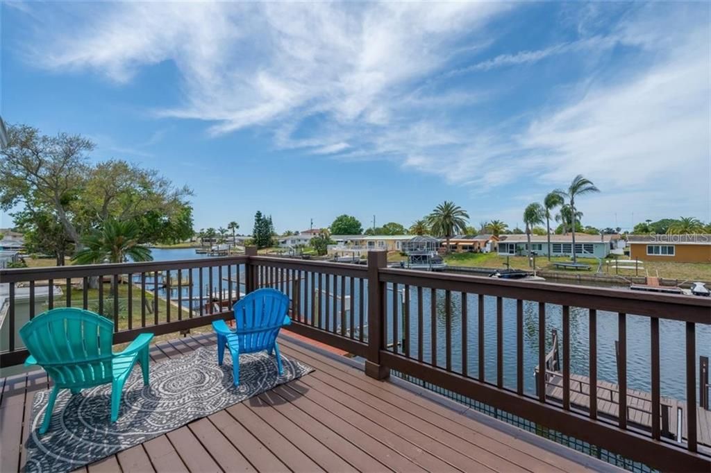 Owners unit - south unit, marked 12625 - second floor balcony overlooking the canal