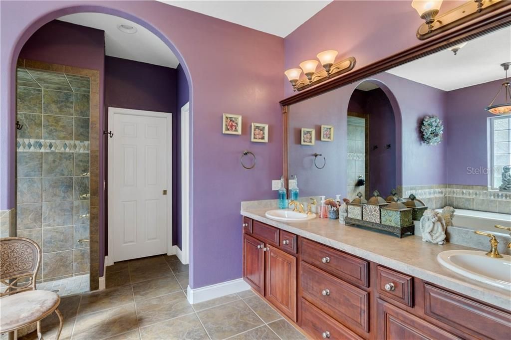Master Bathroom features Dual Sinks & Water Closet