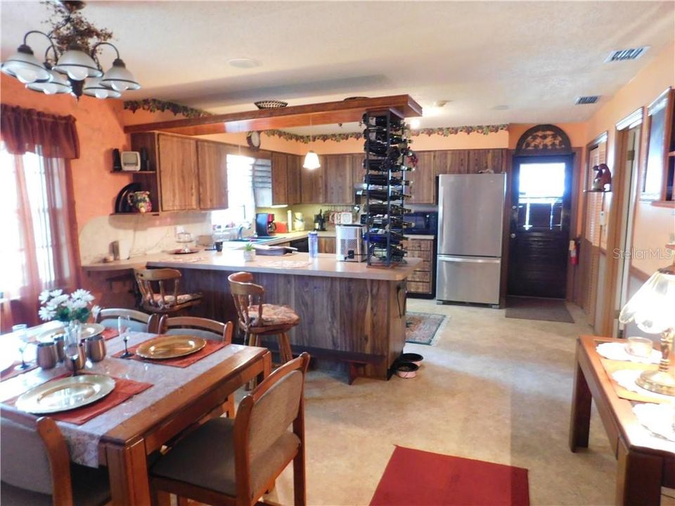 Open Floor Plan showing spacious Dining Area and Kitchen