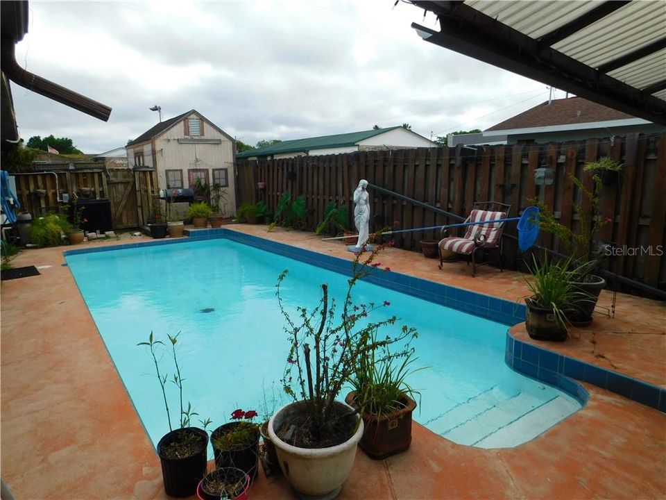 Swimming Pool, south side of property