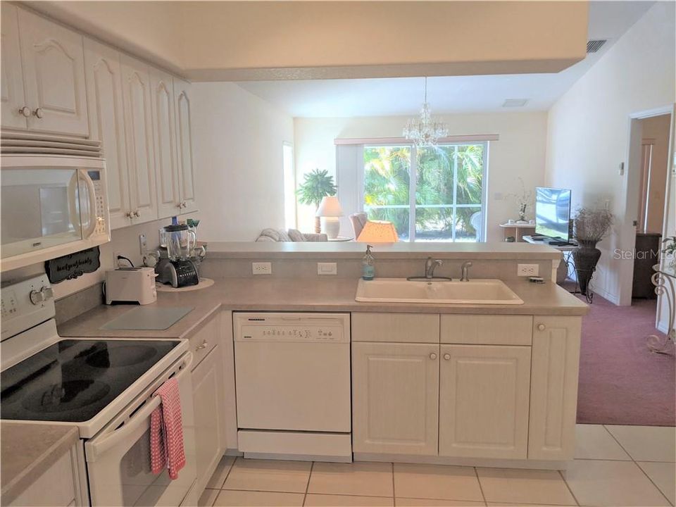 Enjoy cooking in this open kitchen opened on the great room with view on the screened lanai.