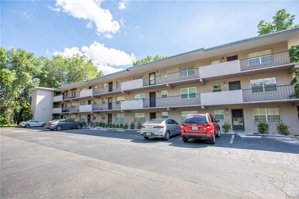 This is the Hawaiian Building.  The unit for sale is at the very end on the left on the downstairs corner.  Exterior of the building was recently re-painted.  Covered parking for this unit is directly across the parking lot from the unit.