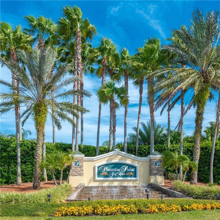 Welcome to gated Plantation Palms with 18 holes of championship golf...