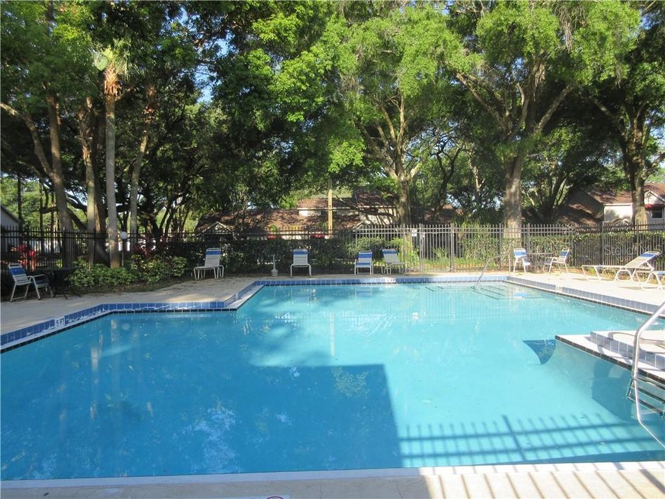 Laurelon Village pool/spa-just steps away from this unit and surrounded by graceful oaks