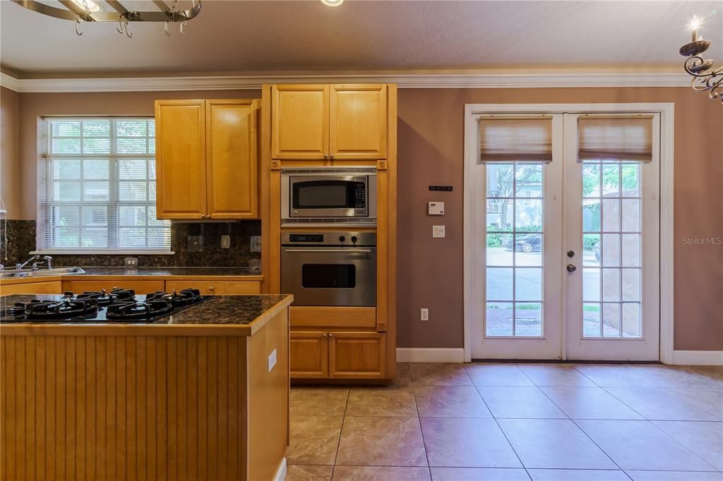 Kitchen & Dining room Combo, Exit to Private Parking