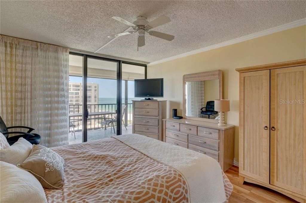Second bedroom has access to the balcony and a fabulous view!