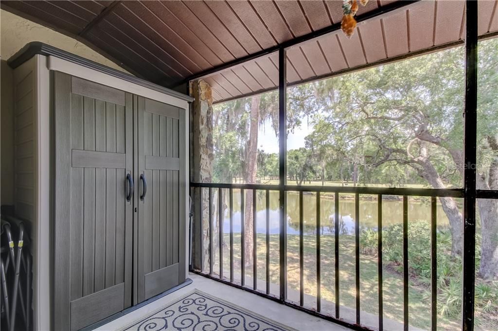 STORAGE CLOSET ON PATIO & LOOK AT THAT VIEW!!