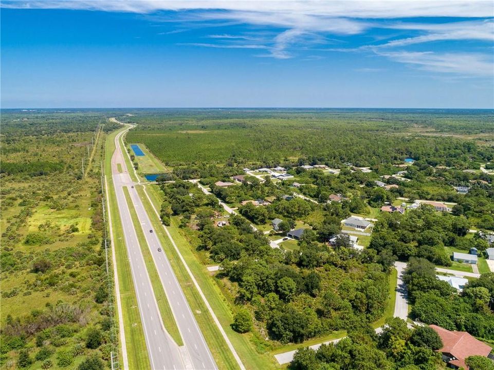 Winchester Blvd. to US41/Tamiami Trail and I75.  Run/Bike Pathways provided for your safety and convenience.